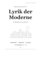 Vorschau - Unterrichtsreihen - Lyrik der Moderne – Übungsheft Klasse 9/10 | Großstadtlyrik · Expressionismus · Gedichtvergleich | Differenziert mit ausführlichen Lösungen - Seite 1
