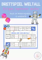 Vorschau - Spiele - Sprechanlass Weltall Sonnensystem Planeten 🌌🚀 - Deckblatt