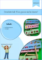 Vorschau - Spiele - Detektivfall- Was passt nicht dazu? - Deckblatt