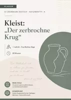 Vorschau - Arbeitsblätter - Klausur Q1 GK Deutsch: Kleist „Der zerbrochne Krug" – 7. Auftritt (Aufgabentyp IA) - Deckblatt