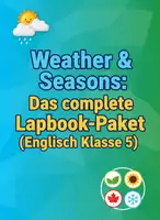 Vorschau - Unterrichtsreihen - Weather & Seasons: Das komplette Lapbook-Paket (Englisch Klasse 5) - Deckblatt