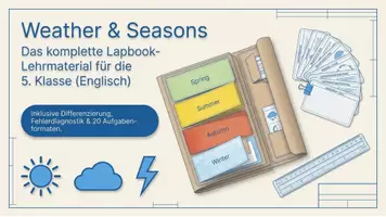 Vorschau - Unterrichtsreihen - Weather & Seasons: Das komplette Lapbook-Paket (Englisch Klasse 5) - Seite 1