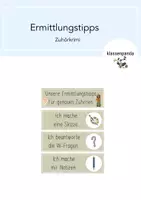 Vorschau - Merkblätter - Zuhörstrategien (Ermittlertipps) zum Lösen eines Zuhörkrimis - Deckblatt