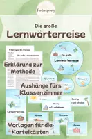 Vorschau - Stundenentwürfe - Lernwörterreise | Rechtschreibung Grundschule | Stationen & individuelles Lernworttraining - Deckblatt