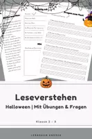 Vorschau - Arbeitsblätter - Halloween Leseverstehen | Minka & Max zu Halloween | Lesetext mit Aufgaben, Fragen & Lösungen - Deckblatt