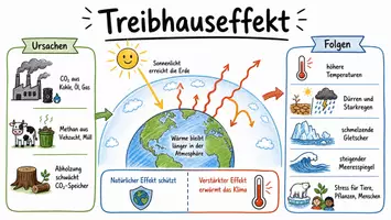 Vorschau - Arbeitsblätter - Lernposter + Arbeitsblatt "Treibhauseffekt - Ursachen und Auswirkungen" + interaktive Lösung & MP3 + Mindmap + Infografik - Seite 2