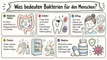Vorschau - Arbeitsblätter - Lernposter + Arbeitsblätter zum Thema "Was bedeuten Bakterien für den Menschen?" + Lösung & MP3 + Mindmap + Infografik - Seite 2