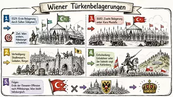 Vorschau - Arbeitsblätter - Lernposter + Arbeitsblätter zum Thema "Wiener Türkenbelagerungen" + Lösung & MP3 + Mindmap + Infografik - Seite 2