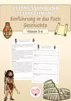 Vorschau - Arbeitsblätter - Einführung in das Fach Geschichte - Deckblatt