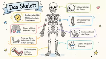 Vorschau - Arbeitsblätter - Arbeitsblatt "Skelett" + Onlineübung & MP3 + Infografik - Seite 2