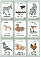 Vorschau - Bildkarten - FARM ANIMALS - I Have... Who Has...? - Seite 2