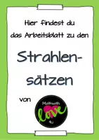 Vorschau - Arbeitsblätter - Strahlensätze - Deckblatt
