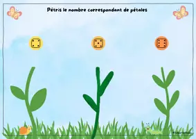 Aperçu - Apprentissages en autonomie - 🏵️ Atelier Compter et modeler les fleurs 1 à 9 printemps tapis de modelage - Page 2
