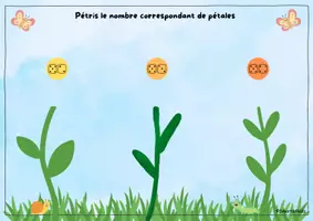 Aperçu - Apprentissages en autonomie - 🏵️ Atelier Compter et modeler les fleurs 1 à 9 printemps tapis de modelage - Page 3