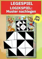 Vorschau - Spiele - Legespiel Muster erkennen & nachlegen – Logisches Denken trainieren (Kita, Schule & zuhause) - Deckblatt