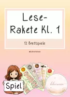 Vorschau - Spiele - Lese-Rakete Kl. 1 (12 Brettspiele) - Deckblatt