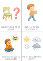 Vorschau - Poster - Morgenkreis Karten & Tagesablauf | Material Erzieher Kindergarten Kita - Seite 2