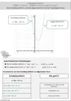 Vorschau - Arbeitsblätter - Scheitelpunktform - Allgemeine Form - Seite 3