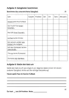 Vorschau - Arbeitsblätter - Lernzielkontrolle Satzglieder Klasse 3/4 - Seite 2