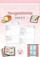 Vorschau - Arbeitsblätter - Kurzgeschichten - Deckblatt