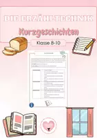 Vorschau - Arbeitsblätter - Kurzgeschichten - Deckblatt
