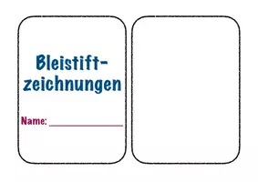 Vorschau - Arbeitsblätter - BG: Mit Bleistiftzeichnungen genau zeichnen lernen - Deckblatt