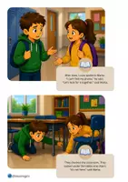 Vista previa - Refuerzo / NEE / Materiales de apoyo - THE LOST PHONE- READING COMPREHENSION - página 3