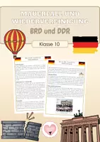Vorschau - Arbeitsblätter - BRD und DDR - Deckblatt