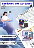 Vorschau - Arbeitsblätter - Hardware und Software: Computer, Grundlagen & Betriebssystem - Deckblatt