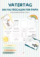 Vorschau - Arbeitsblätter - Vatertag - Bastelvorlage Büchlein zum ausfüllen und verschenken Klasse 1-4 - Seite 1