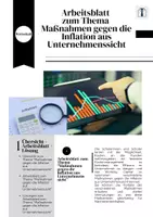 Vorschau - Arbeitsblätter - AB zum Thema Maßnahmen gegen die Inflation aus Unternehmenssicht - Deckblatt