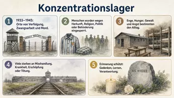 Vorschau - Arbeitsblätter - Lernposter + Arbeitsblatt "Konzentrationslager" + Onlineübung & MP3 + Mindmap + Infografik - Seite 2