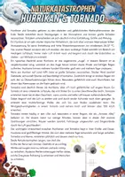 Vorschau - Arbeitsblätter - Naturkatastrophen - Hurrikane & Tornado - Deckblatt