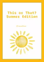 Vorschau - Spiele - This or That - Summer Edition English - Deckblatt