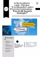 Vorschau - Arbeitsblätter - Arbeitsblatt zum Thema Freihandel oder Protektionismus - Was ist die bessere Strategie - Deckblatt