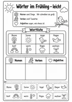 Vorschau - Arbeitsblätter - Wortarten Klasse 1, 2, 3, 4 Frühling - Seite 3