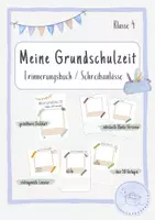 Vorschau - Mal- und Bastelvorlagen - Meine Grundschulzeit Klasse 4 - Erinnerungsbuch / Schreibanlass - Deckblatt