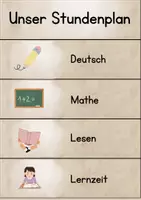 Vorschau - Poster - Klassenraum Organsiation Dienstschilder Stundenplan Deko - Seite 2