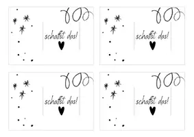 Vorschau - Mal- und Bastelvorlagen - Goodie für die Prüfung - Seite 1