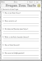 Vorschau - Arbeitsblätter - Vinča-Keramik und frühe Schriftzeichen, Lesen und Verstehen Arbeitsblätter mit Lesetext, Fragen - Seite 3