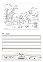 Vorschau - Arbeitsblätter - Sätze schreiben zu Bildern – Schreibanlässe für Klasse 1/2 - Seite 2