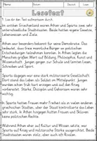 Vorschau - Arbeitsblätter - Das Leben in Athen und Sparta, Lesen und Verstehen Arbeitsblätter mit Lesetext, Fragen - Seite 2