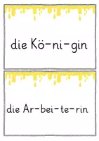 Vorschau - Aufgabenkarten - Wortsammlung, Abschreibkartei Sachunterricht Die Biene - Seite 2
