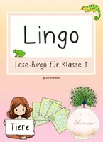 Vorschau - Spiele - Lingo Kl. 1 (Tiere) - Deckblatt