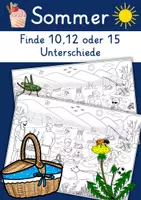 Vorschau - Arbeitsblätter - Sommer - Spiele - DaF DaZ oder Grundschule - Seite 1