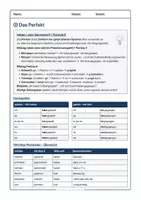 Vorschau - Unterrichtsreihen - Perfekt üben Klasse 5/6 – Verben konjugieren Arbeitsblätter + Lösungen | Zeitformen Deutsch (Teil 3/6) - Seite 2