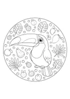 Vorschau - Mal- und Bastelvorlagen - Regenwaldtiere Mandala | 10 Motive - Seite 1