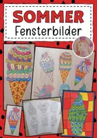 Vorschau - Mal- und Bastelvorlagen - Fensterbilder Sommer - Deckblatt