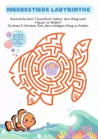 Vorschau - Spiele - Meerestiere Labyrinthe | 2 Motive - Seite 1