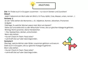 Vorschau - Spiele - Wortarten: Wiederholung / Spiel - Seite 1